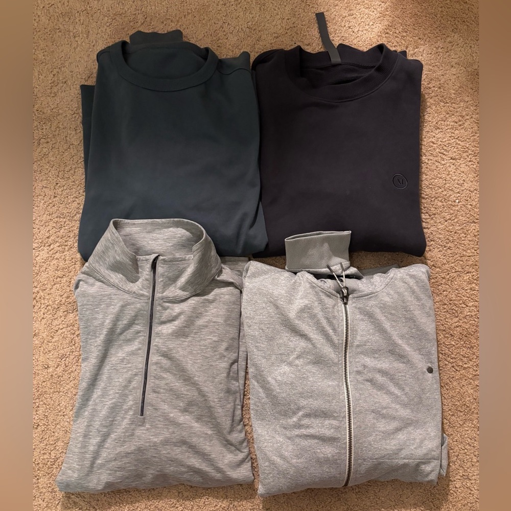 Vuori Men’s Sweatshirt Bundle lot of 4